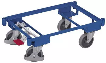 VARIOfit Euro-System-Roller mit EasySTOP, Eckh&uuml;lsen ohne Boden 605x410mm (sw-410.060)