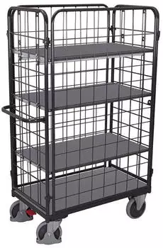 Cordes VARIOfit Etagenwagen 4 Etagen, vergittert, 1000x600mm, Anthrazitgrau RAL 7016 (sw-600.311/AG)