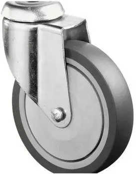 BS Rollen Apparaterolle Lenkrolle &Oslash;125mm 100kg Gummi (C101.A85.125)