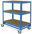 BRB Kommissionierwagen 3 Ebenen 900x500x1030mm 200kg blau (76568)