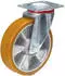 Fetra Lenkrolle Stahlblech verzinkt 200x50mm Polyurethan-Bereifung 350kg (71304)