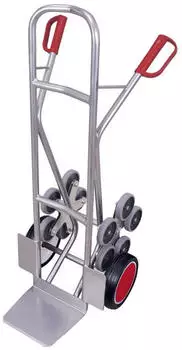 VARIOfit Treppenkarre Aluminium 200kg Vollgummi-Bereifung 5-armiger Radstern (ap-1302)