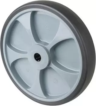 BS Rollen Ersatzrad B44 Gummi grau Ø250mm Tragfähigkeit 300kg (B44.250)