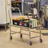 Kongamek Plattformwagen Edelstahl 760x440mm 100kg Gummibereifung mit Bremse (KM60363)