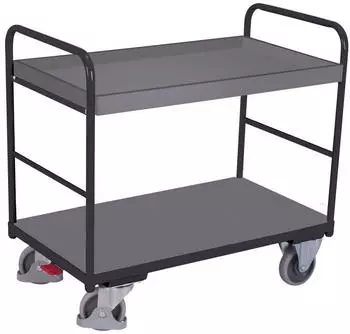 Cordes VARIOfit Etagenwagen 2 Ladeflächen mit Rand 815x455mm Anthrazitgrau RAL 7016 (sw-500.207/AG)