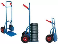 Toolland Sackkarre, klappbar, Luftreifen, Stahl, Blau, Tragkraft 150 kg