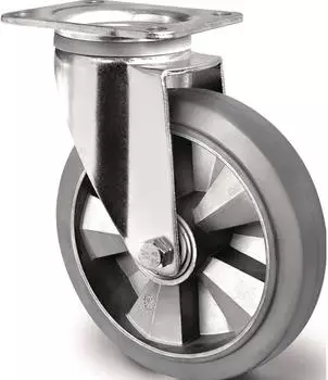 Tecwerk Schwerlastlenkrolle Rad-&Oslash; 250mm Elastikgummi 500kg (2000256407)