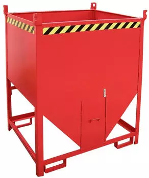 Bauer Silobeh&auml;lter SGS 100 Stahl 1m&sup3; Schieberverschluss Feuerrot (SGS 100)