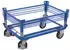VARIOfit Aufsatzrahmen für Palettenfahrgestelle 1210x810mm Enzianblau RAL 5016 (zsw-870.103)