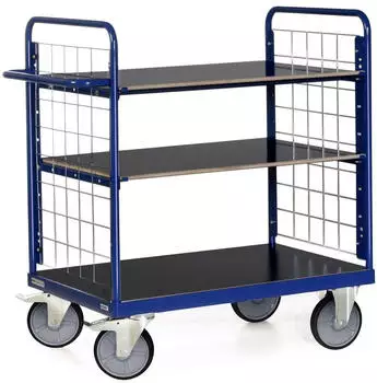 Protaurus Etagenwagen F600 3 Ladeflächen, Stirnwände vergittert, 850x500mm (106-1018)