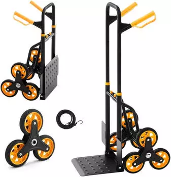 VEVOR Treppensteiger Transportkarre 150kg, 6 R&auml;der, klappbar (JL-LLC-C)