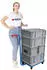 Proregal Profi Griffroller 250kg Vollgummibereifung, Lichtblau, 96x50x60cm (PR_RTS6-01)