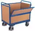 VARIOfit VARIOfit Holzkastenwagen 500kg 1000x650mm, halb abklappbare Längswand (sw-700.406)