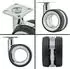 Sotech Düsseldorf Möbelrollen Ø75mm, Höhe 98,5mm, Chrom/Schwarz, 4er-Set (Düsseldorf)