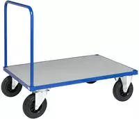 Kongamek Plattformwagen in blau 1000x700x900mm mit offenem Schiebegriff,...
