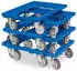 BRB Transportroller für Kisten 600x400mm, 250kg, blau, 6er-Set (00021601)