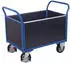 VARIOfit Vierwandwagen mit Siebdruckplatte 1000kg 995x650mm Enzianblau RAL 5016 (sw-700.465)
