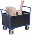 VARIOfit Vierwandwagen mit Siebdruckplatte 1000kg 995x650mm Enzianblau RAL 5016 (sw-700.465)