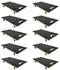 Proregal Hercules Transportroller 30x60cm 200kg Siebdruckplatte, 10er-Set (PR_MRTS2-14)