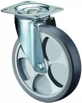 BS Rollen Lenkrolle Ø250mm 300kg Traglast Thermoplast Platte 135x110mm (L400.B44.250)