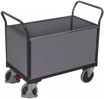 VARIOfit Vierwandwagen mit Holzwänden 1000x550mm Anthrazitgrau RAL 7016 (sw-600.400/AG)