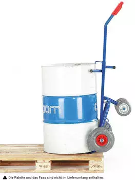 Rollcart Fasskarre 2 St&uuml;tzr&auml;der Vollgummibereifung 250kg (18-3341)