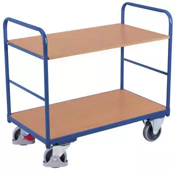 VARIOfit Etagenwagen 2 Etagen 1000x600mm 250kg Enzianblau (sw-600.205)