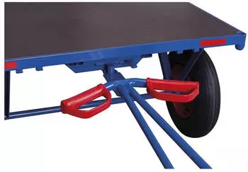 VARIOfit Universalkupplung f&uuml;r Handpritschenwagen, gefederte Sicherung, blau (01-1031)