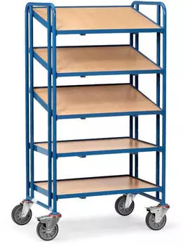 Fetra Eurokastenwagen 300kg, 820x610mm, 5 Holzplattformen (1371)