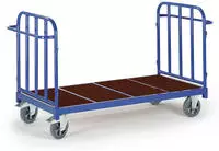 Rollcart Schwerer Doppel-Stirnwandwagen mit Holzboden 1300x880mm