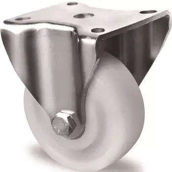 Tecwerk Schwerlast-Bockrolle &Oslash;75mm 300kg Kunststoffplatte 100x88mm wei&szlig;