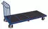 VARIOfit Stirnwandwagen mit senkrechten Streben 1200kg 2045x880mm Enzianblau RAL 5016 (sw-2002)