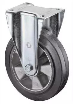 BS Rollen Schwerlast-Bockrolle &Oslash;200mm 450kg Elastikgummi (N110.B80.200)