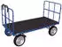 VARIOfit Handpritschenwagen 2 Rohrgitterwände Vollgummibereifung 1540x800mm 1000kg (zu-42161)