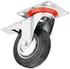 Sotech RED Schwerlastrolle Lenkrolle mit Bremse, Gummi, Ø75-200mm, 4er Set