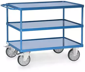 Fetra Tischwagen 3 Stahlblechwannen 1000x600mm (2421W)