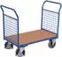 VARIOfit Doppel-Stirnwandwagen mit Drahtgitter 850x500mm, 400kg (SW-500.201)