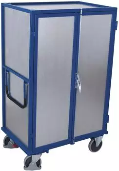 VARIOfit VARIOfit Etagenwagen 1045x685mm, Stahlblechw&auml;nde, Doppelfl&uuml;gelt&uuml;r (sw-700.448)
