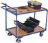 VARIOfit VARIOfit Tischwagen 2 Ladeflächen mit Totmannbremse (sw-600.548)