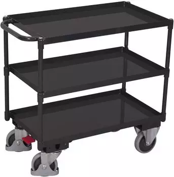 Cordes VarioFit Tischwagen 3 Ladefl&auml;chen anthrazitgrau RAL 7016 (sw-700.610/AG)