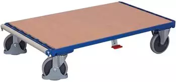 VARIOfit Plattenwagen ohne B&uuml;gel 500kg, 1600x800mm, gummibereift (sw-1284)