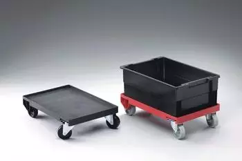 DURABLE Lager Trolley 180 rot, 4 Rollen, 400x60x600mm (1809693180)