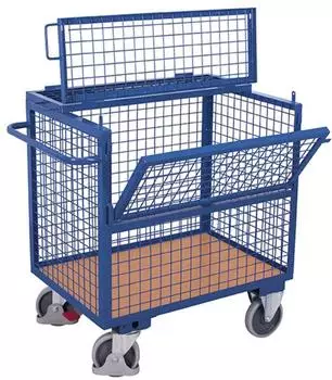 VARIOfit VARIOfit Drahtkastenwagen mit Deckel 975x680mm, 500kg (sw-700.405)