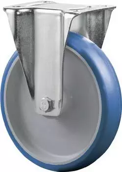 BS Rollen Bockrolle &Oslash;100mm 125kg PU blau Platte 104x80mm (L410.B36.100)