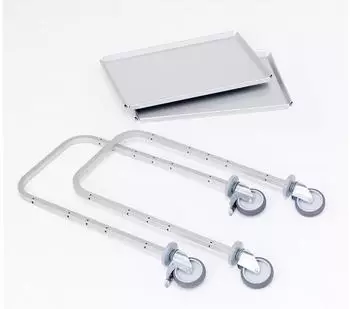 Gm&ouml;hling G-SERV E 9001 Servierwagen Aluminium/Edelstahl 820x570x975mm (223900112)