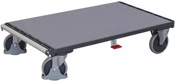 VARIOfit Plattenwagen ohne B&uuml;gel, Gummireifen, 1200x800mm, 500kg (sw-1282/AG)