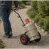 Relaxdays Gasflaschenwagen 3-5kg, Luftreifen, Stahl, blau/rot