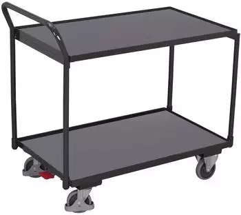 VARIOfit Tischwagen mit 2 Ladefl&auml;chen RAL 7016 (sw-801.500/AG)