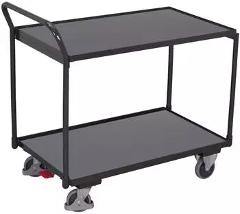 VARIOfit Tischwagen 2 Ladefl&auml;chen 835x495mm anthrazitgrau (sw-500.500/AG)
