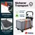 Proregal RHINO Profi-Plattformwagen klappbar 150kg Vollgummibereifung (RJL4-01)